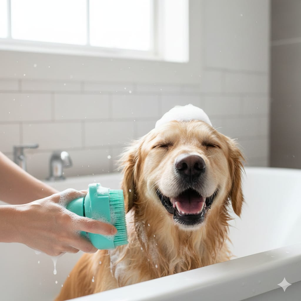 Cepillo de baño para mascotas